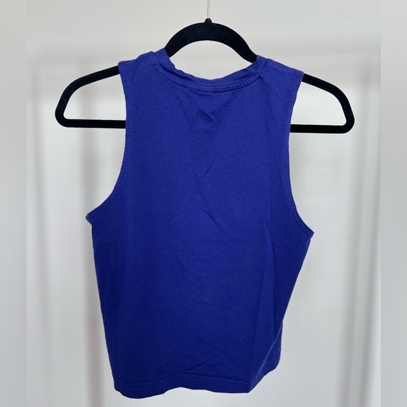 Adidas Women’s Cotton Cinch Tank Top | Purple - Picture 4 of 4